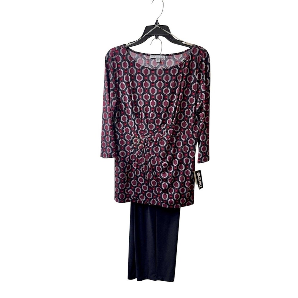 Danny and Nicole 2pcs Geometric Tunic Womens 10 Boho Artsy Avant Garde Designer